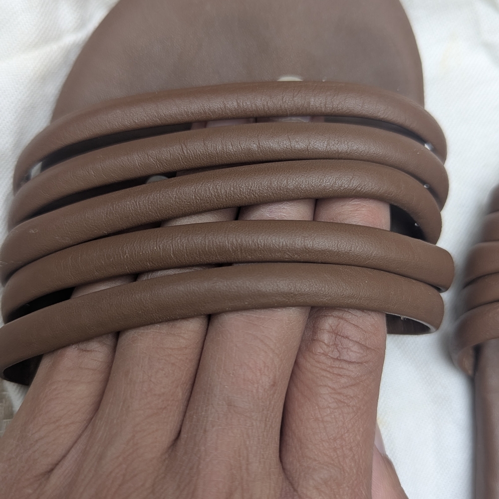 TKEES Brown Minimalist Sandals for Casual Wear - Picture 4 of 5
